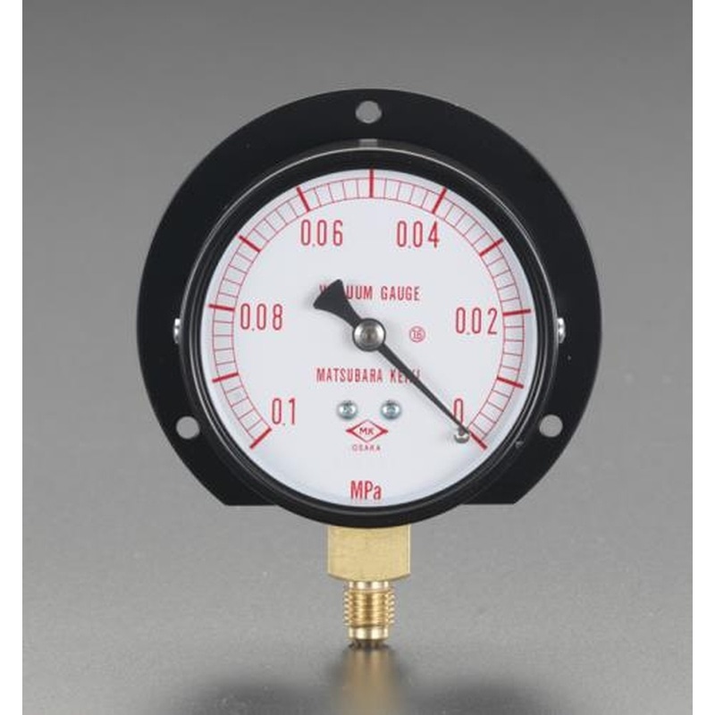 エスコ EA729VB-100 100/128mm［-0.1~0Mpa]真空計 1個（ご注文単位1個）【直送品】