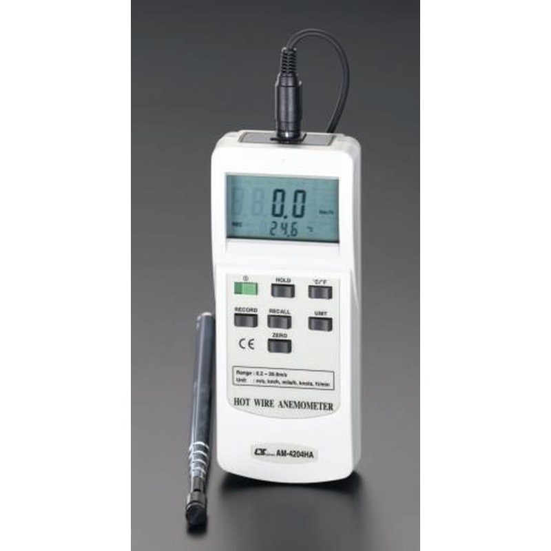 エスコ EA743DB アネモメーター 1個(ご注文単位1個)【直送品】