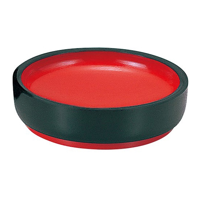 福井クラフト 盛込皿 DX丸小皿 黒 内朱 48010510 1個(ご注文単位1個)【直送品】