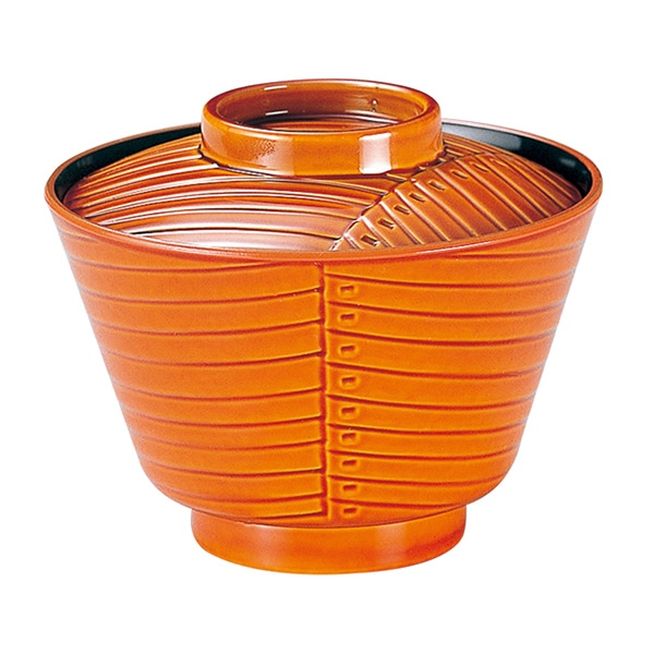 福井クラフト 耐熱小吸椀 飛騨椀 蓋親セット 春慶 内黒 33102180 1個(ご注文単位1個)【直送品】