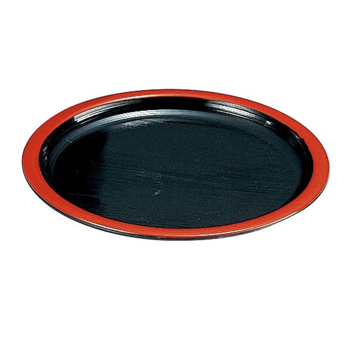 福井クラフト 刷毛目薬味皿 黒天朱 46191320 1個(ご注文単位1個)【直送品】