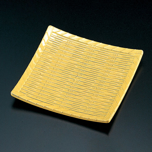 福井クラフト 松花堂用小皿 竹角皿 クリーム 22030900 1個(ご注文単位1個)【直送品】