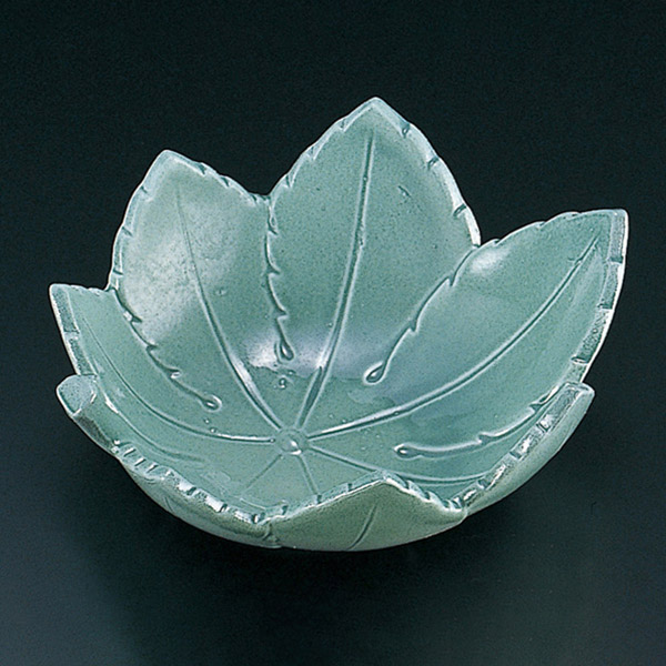 福井クラフト 松花堂用小鉢 ヤツデ鉢 京青磁 22000280 1個(ご注文単位1個)【直送品】