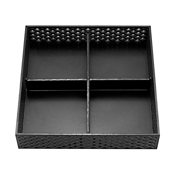 福井クラフト 8.5寸松花堂用十字仕切 M2 黒 21002510 1個(ご注文単位1個)【直送品】