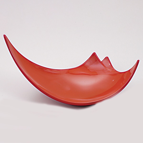 福井クラフト 盛器 遠山盛器 オール柿朱 55006400 1個(ご注文単位1個)【直送品】