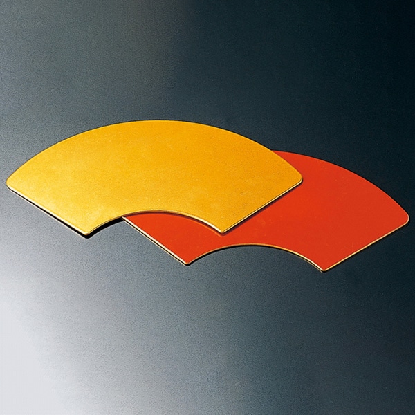 福井クラフト 扇面すかし盛器 大用敷板 金/朱 51011830 1個(ご注文単位1個)【直送品】