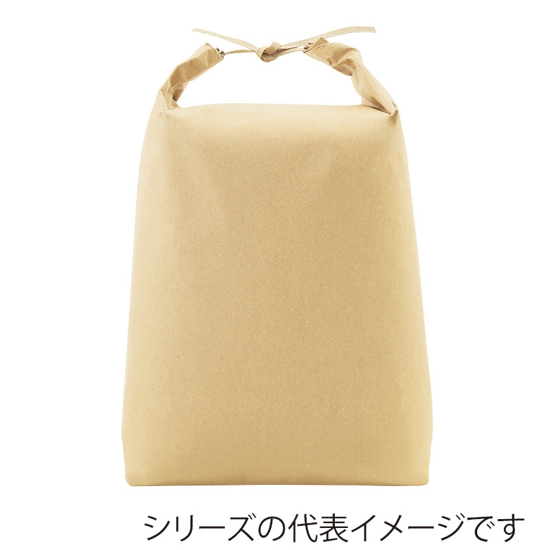 マルタカ 米袋 紐付クラフト 舟底 無地 窓なし 30kg KH0820 100