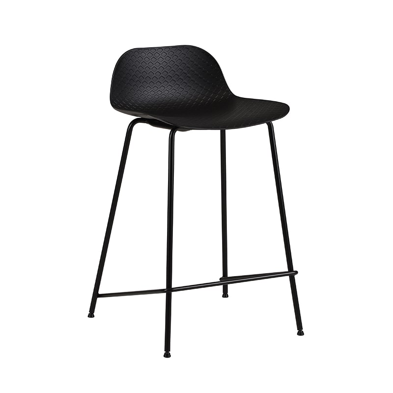 市場 バースツール Bar Stool01 4脚セット ブラック OFS-3717BK 1セット(ご注文単位1セット)【直送品】