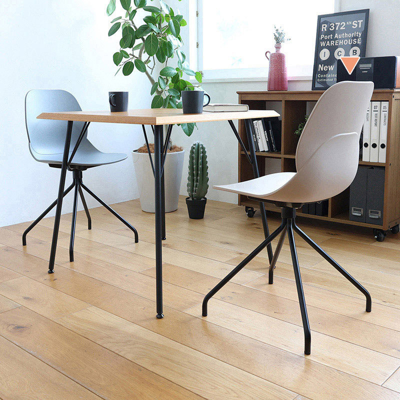 市場 オフィスチェア　Chair　02　steel 2脚セット　ベージュ OFC-3718BE 1セット（ご注文単位1セット）【直送品】