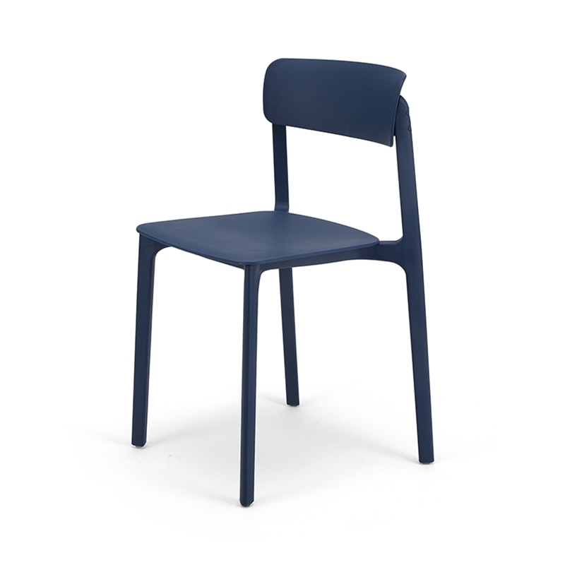 市場 オフィスチェア Chair 04 pp 4脚セット ネイビー OFC-3720NV 1セット(ご注文単位1セット)【直送品】