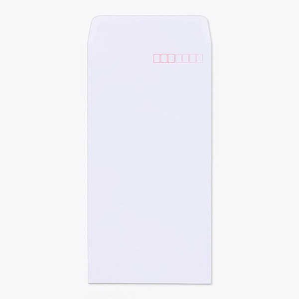 山櫻 封筒　長3　中貼　白二重　再生ケント 〒枠入 00509019 　500枚/箱（ご注文単位1箱）【直送品】