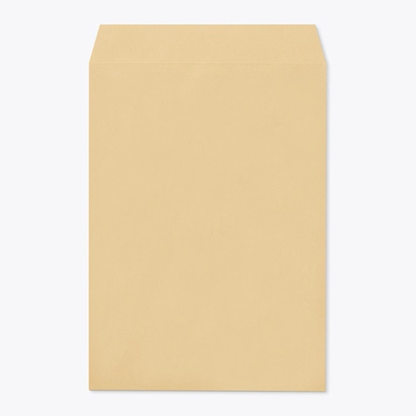 山櫻 封筒　角2　スミ貼　クラフト100 CoC　〒枠なし 00534003 　500枚/箱（ご注文単位1箱）【直送品】