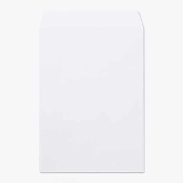 山櫻 封筒　角2　スミ貼　竹ホワイト　地紋入100 CoC　〒枠なし 00534097 　500枚/箱（ご注文単位1箱）【直送品】