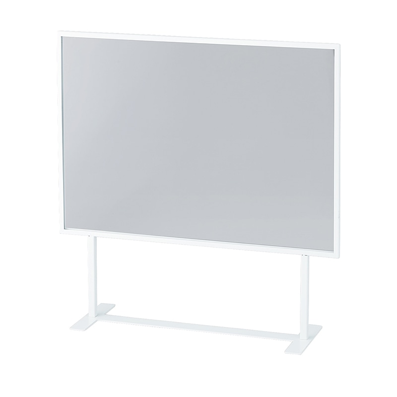 ストア・エキスプレス スチール製ポップスタンド 両面仕様 A2 ホワイト 61-820-5-4 1台(ご注文単位1台)【直送品】