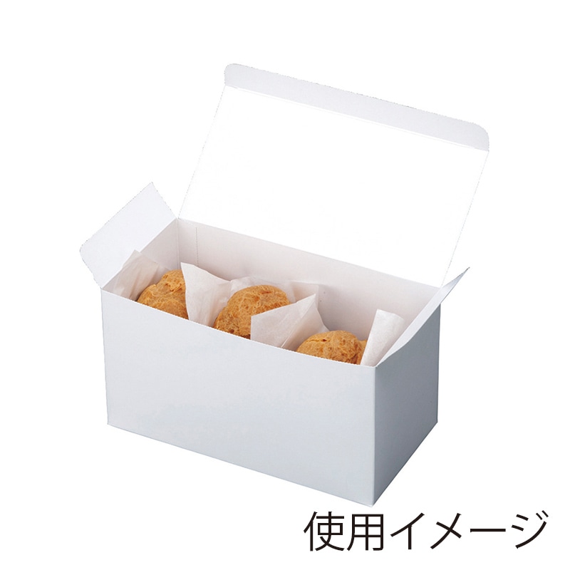 ヤマニパッケージ 焼ドーナツBOX 10 20-497 100枚/箱（ご注文単位1箱