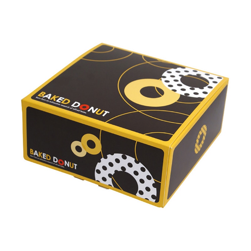 ヤマニパッケージ 焼ドーナツBOX 10 20-497 100枚/箱（ご注文単位1箱