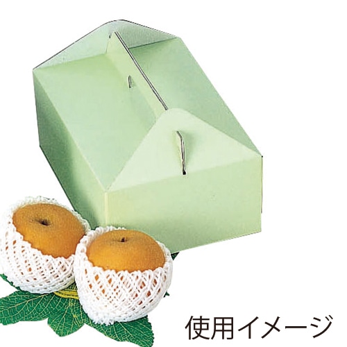 手提サービス箱 手提グリーン 中 L-186 50枚/束(ご注文単位2束)【直送品】