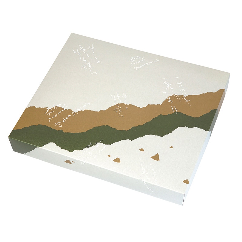 ヤマニパッケージ 和菓子箱 春夏秋冬 トレー付 30ヶ入 19-41B 100個/束(ご注文単位1束)【直送品】