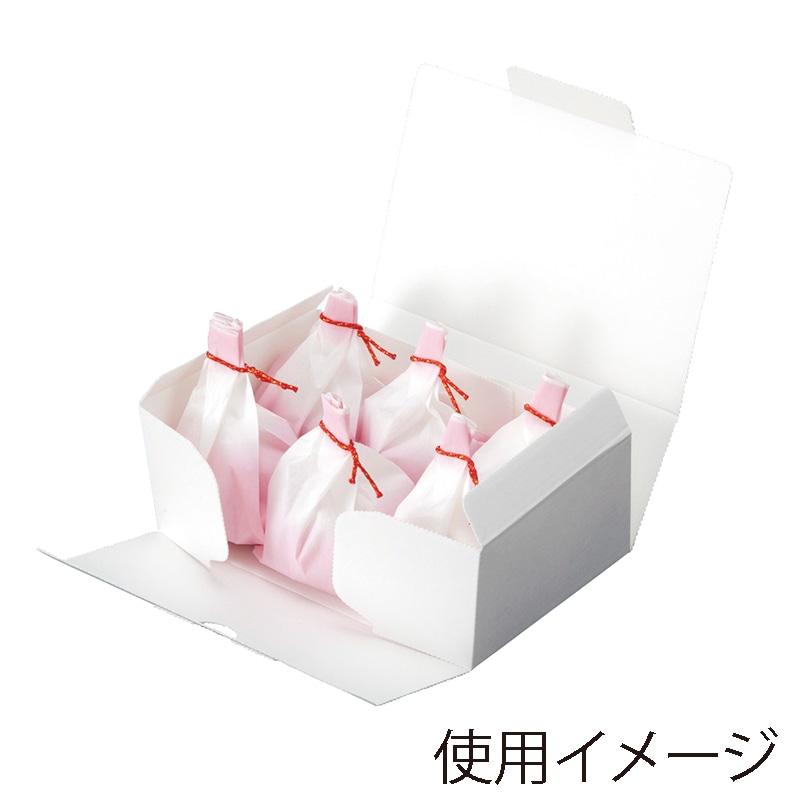 ヤマニパッケージ 和菓子箱 大福6個入箱 19-186 50個/束(ご注文単位6束)【直送品】