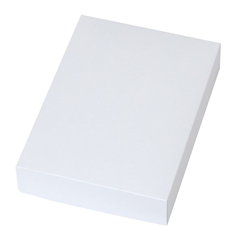 ヤマニパッケージ 和菓子箱 まんじゅう白無地 小 19-189 50個/束(ご注文単位4束)【直送品】