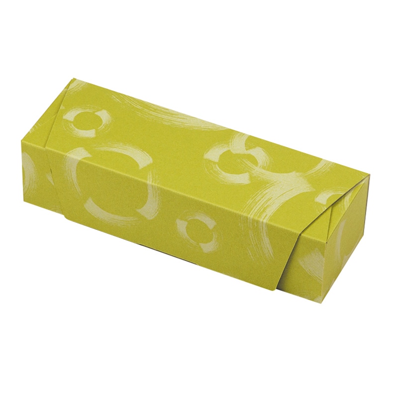 ヤマニパッケージ 和菓子箱 和包 ふで柄 小 まっちゃ 19-196M 100個/束(ご注文単位2束)【直送品】