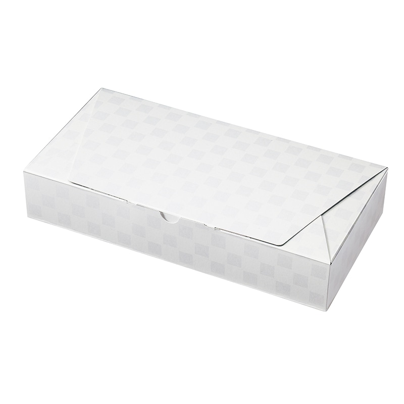 ヤマニパッケージ 和菓子箱 ルミア和包 8個 白 19-432W 100個/束(ご注文単位2束)【直送品】