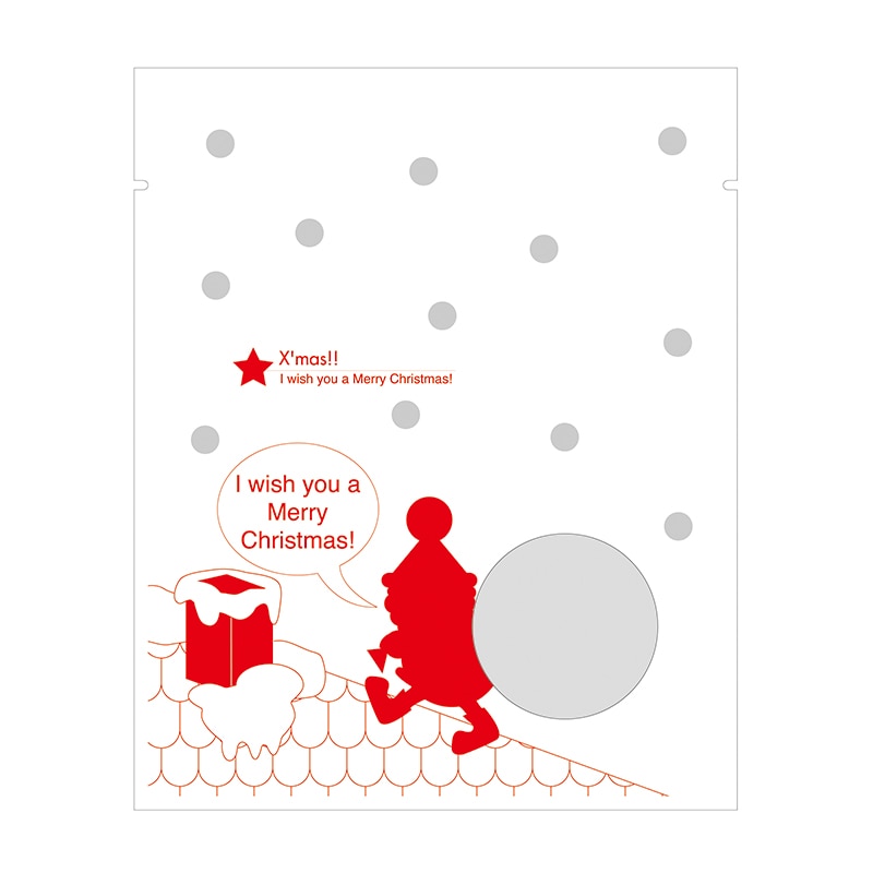 ヤマニパッケージ イベント個包装袋 クリスマス 19-518 1000枚/束(ご注文単位5束)【直送品】