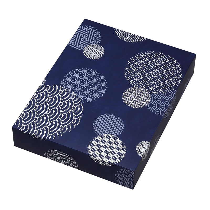 ヤマニパッケージ 和菓子箱 銘菓撰群青 小 19-597GU 50個/束(ご注文単位1束)【直送品】