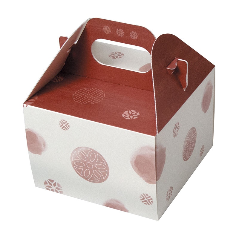 ヤマニパッケージ 和菓子箱 和彩サービス箱 4ヶ 19-615 100個/束(ご注文単位2束)【直送品】