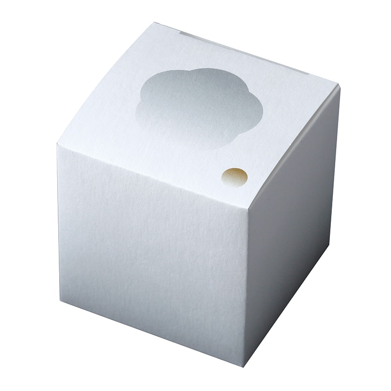 ヤマニパッケージ 和菓子箱 霞 灰色 19-1379 300個/束(ご注文単位1束)【直送品】