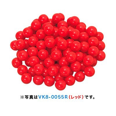 超美品 展示品 J-45タイプ ホール&コンタクトPU 真っ赤なカラーリング カラーボール抽選球 赤 21261 1パック（ご注文単位1パック）【直送品