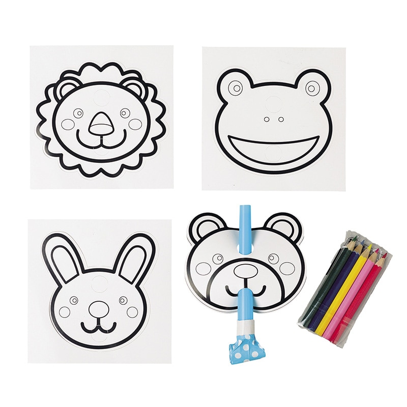 アニマルぬりえ巻き取り 10入 46262 1パック(ご注文単位1パック)【直送品】