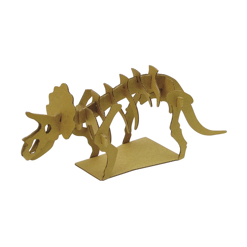 ダンボール工作 恐竜シリーズ トリケラトプス 10入 91820 1パック(ご注文単位1パック)【直送品】