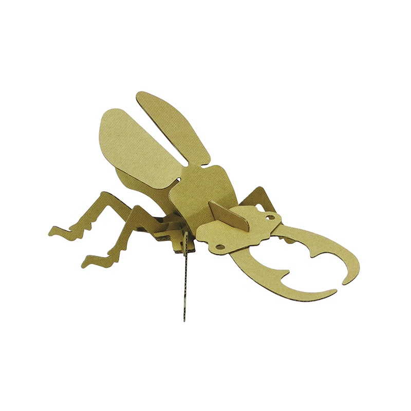 ダンボール工作 昆虫小動物シリーズ クワガタ 10入 91823 1パック(ご注文単位1パック)【直送品】