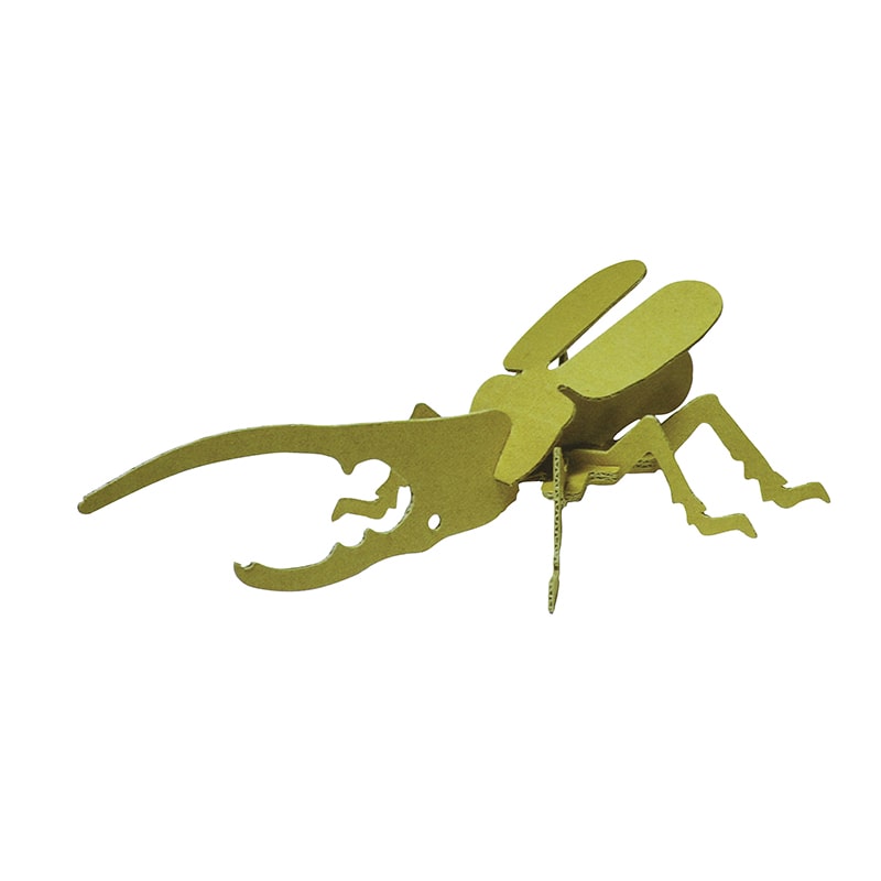 ダンボール工作 昆虫小動物シリーズ ヘラクレスオオカブト 10入 91824 1パック(ご注文単位1パック)【直送品】