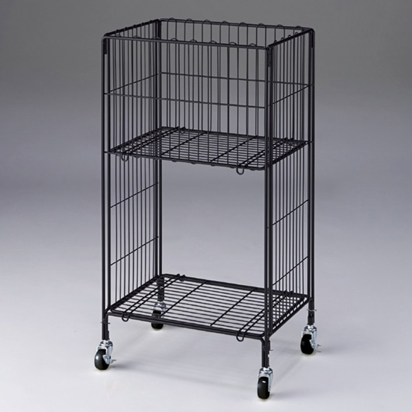 レア　1980's　ポストモダン　ブラック　ワイヤー　ワゴン　ラック　業務什器 レア 1980's ポストモダン ブラック ワイヤー ワゴン ラック 業務什器