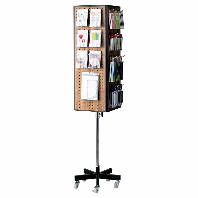 店舗・イベント什器】木目アイアン調回転什器 楽天市場】アイアン什器