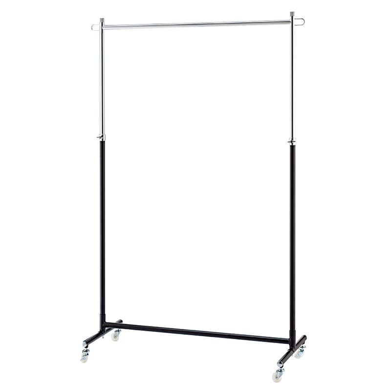 ブラック金属製ハンガーラック　傾斜ラック　店舗仕様 ストア・エキスプレス 傾斜ハンガーラック 角パイプ 黒 2160-416