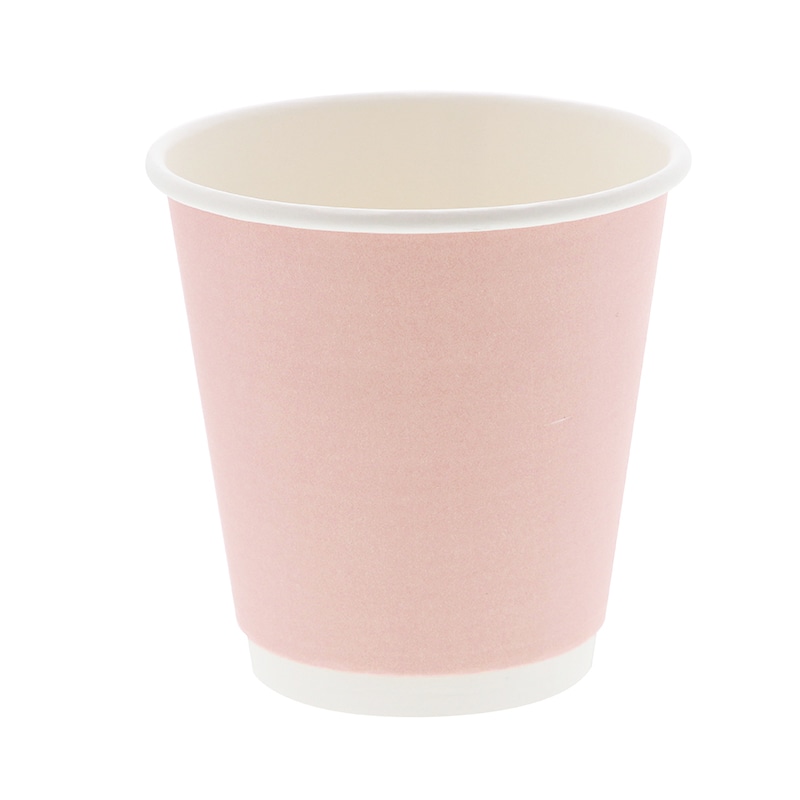 紙コップ 二重断熱カップ 10オンス(300ml) 口径90mm サクラピンク 25個/袋
