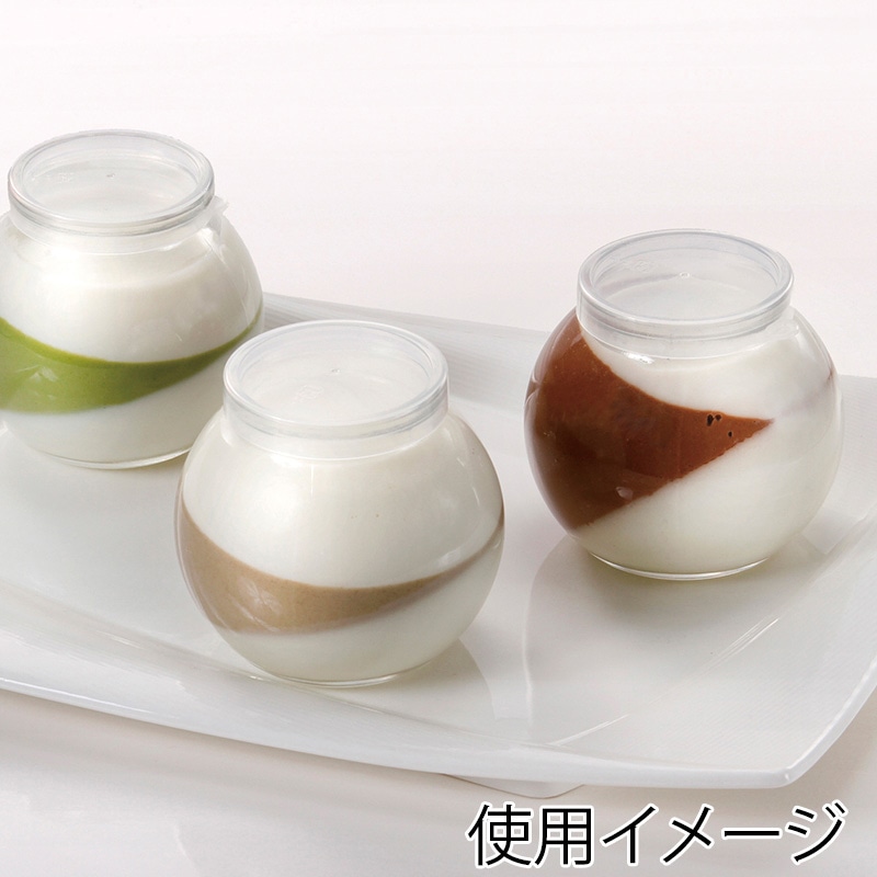フォーション フタ付ガラス瓶 プチマル PPキャップ付 144個/箱