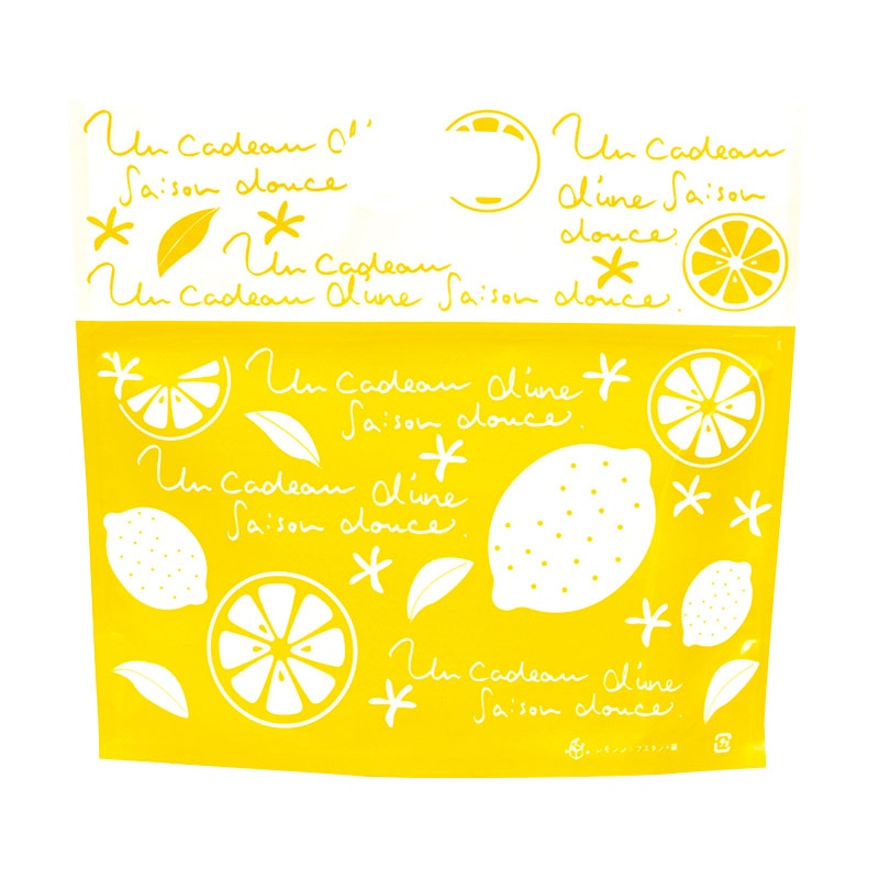 フォーション ジッパー付スタンド袋 レモン 100枚/束（ご注文単位1束