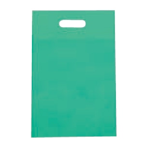 ㈱三和 不織布 小判抜きバック SW2843-21 グリーン 100枚/袋(ご注文単位1袋)【直送品】