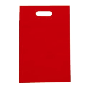 ㈱三和 不織布 小判抜きバック SW2843-28 レッド 100枚/袋(ご注文単位1袋)【直送品】