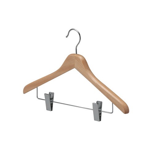 ㈱三和 木製ハンガー 木目天然色 ピンチ付 BS-12 60本/箱（ご注文単位1