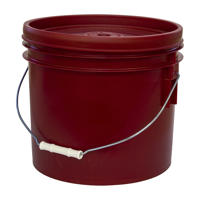 ポリ密閉容器 トスロン 12L 300×H266mm レッド 1個(ご注文単位1個)【直送品】