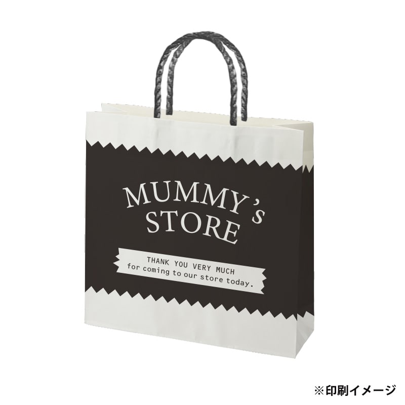 【オリジナル印刷】スムースB3才　片艶・晒120G ベタ印刷あり1色印刷　1000枚 オプション　PP紐カラー替え 1000枚