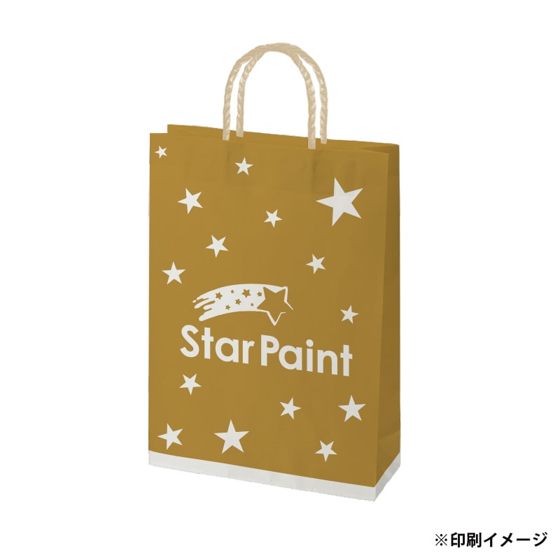 【オリジナル印刷】スムースBS－100　片艶・晒120G ベタ印刷あり1色印刷　1000枚 オプション　PP紐カラー替え 1000枚
