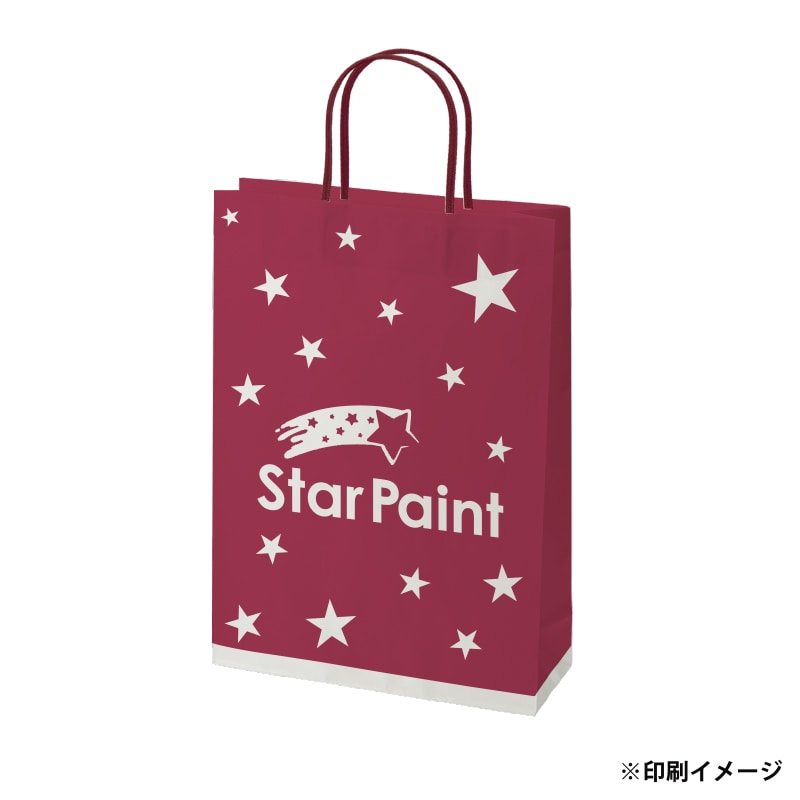 【オリジナル印刷】スムースBS－100　片艶・晒120G ベタ印刷あり1色印刷　1000枚 オプション　アクリル紐芯入カラー替え 1000枚