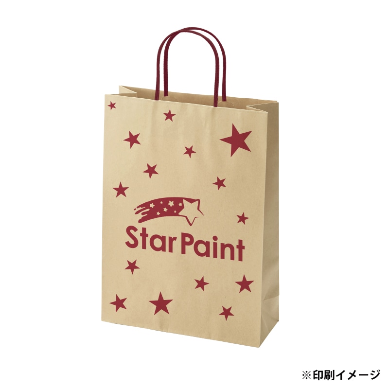 【オリジナル印刷】スムースBS－100　未晒120g（茶） ベタ印刷なし1色印刷　1000枚 オプション　アクリル紐芯入カラー替え 1000枚