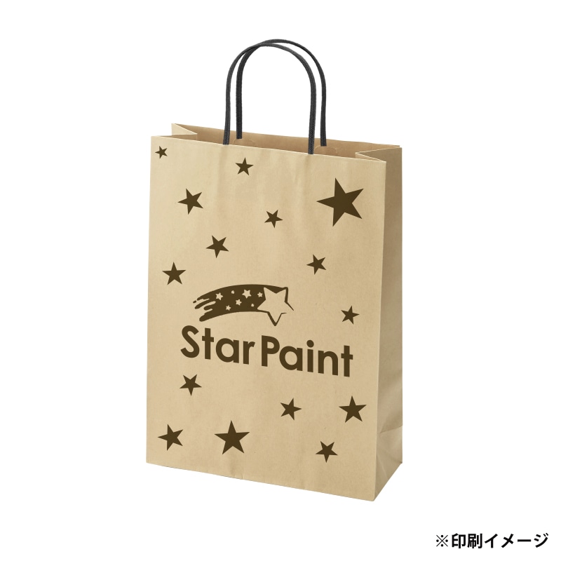 【オリジナル印刷】スムースBS-100 未晒120g(茶) ベタ印刷なし1色印刷 1000枚 オプション アクリル紐芯入カラー ニス 1000枚
